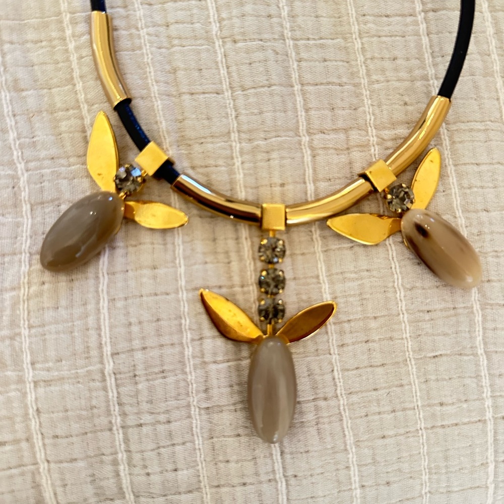 MARNI Gold and Black Necklace